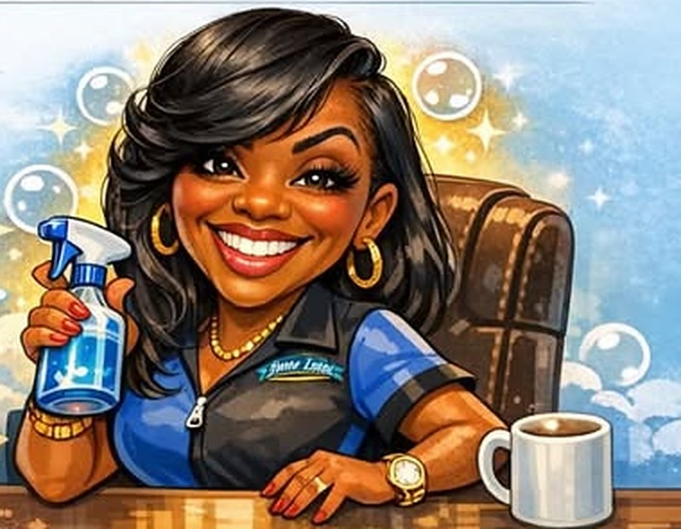 Boss Lady at her desk